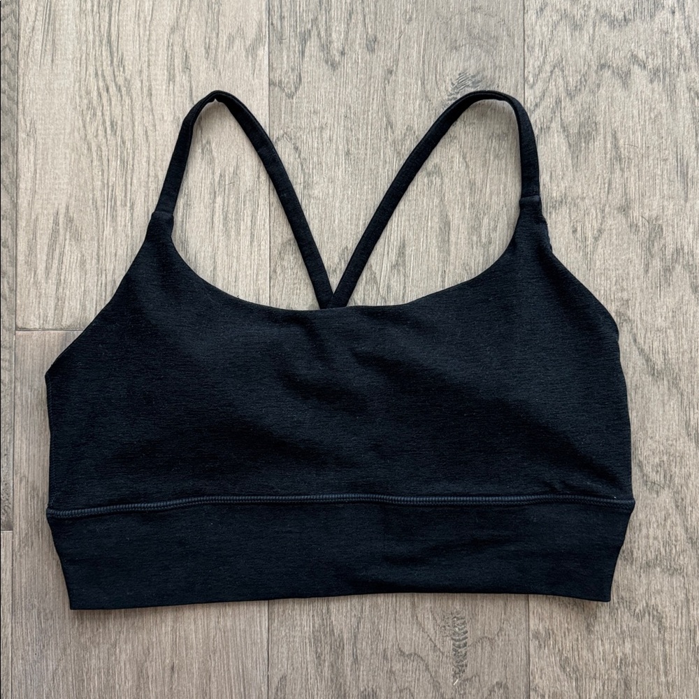 Vuori Sports Bra Black Heathered